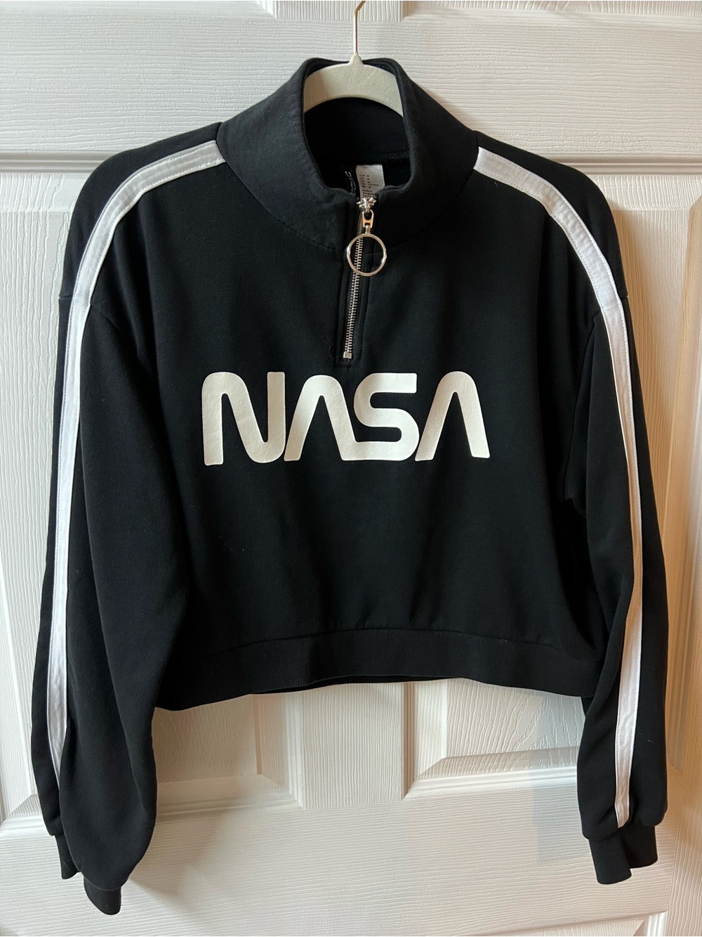 Divided Black NASA Quarter Zip